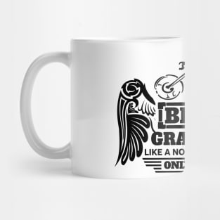 Biker Grandma Like Normal Only Cooler Skeleton Bike Wings Mug